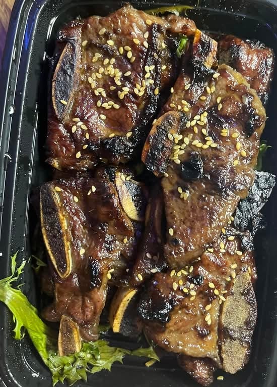 Grilled Korean Beef Short Ribs.